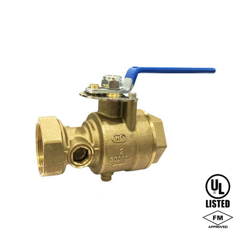 Válvulas de prueba y drenaje